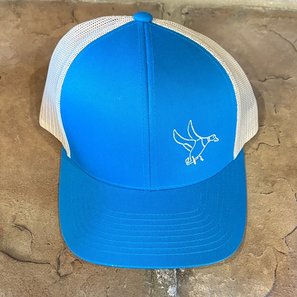 Blue and White Bird Logo Cap